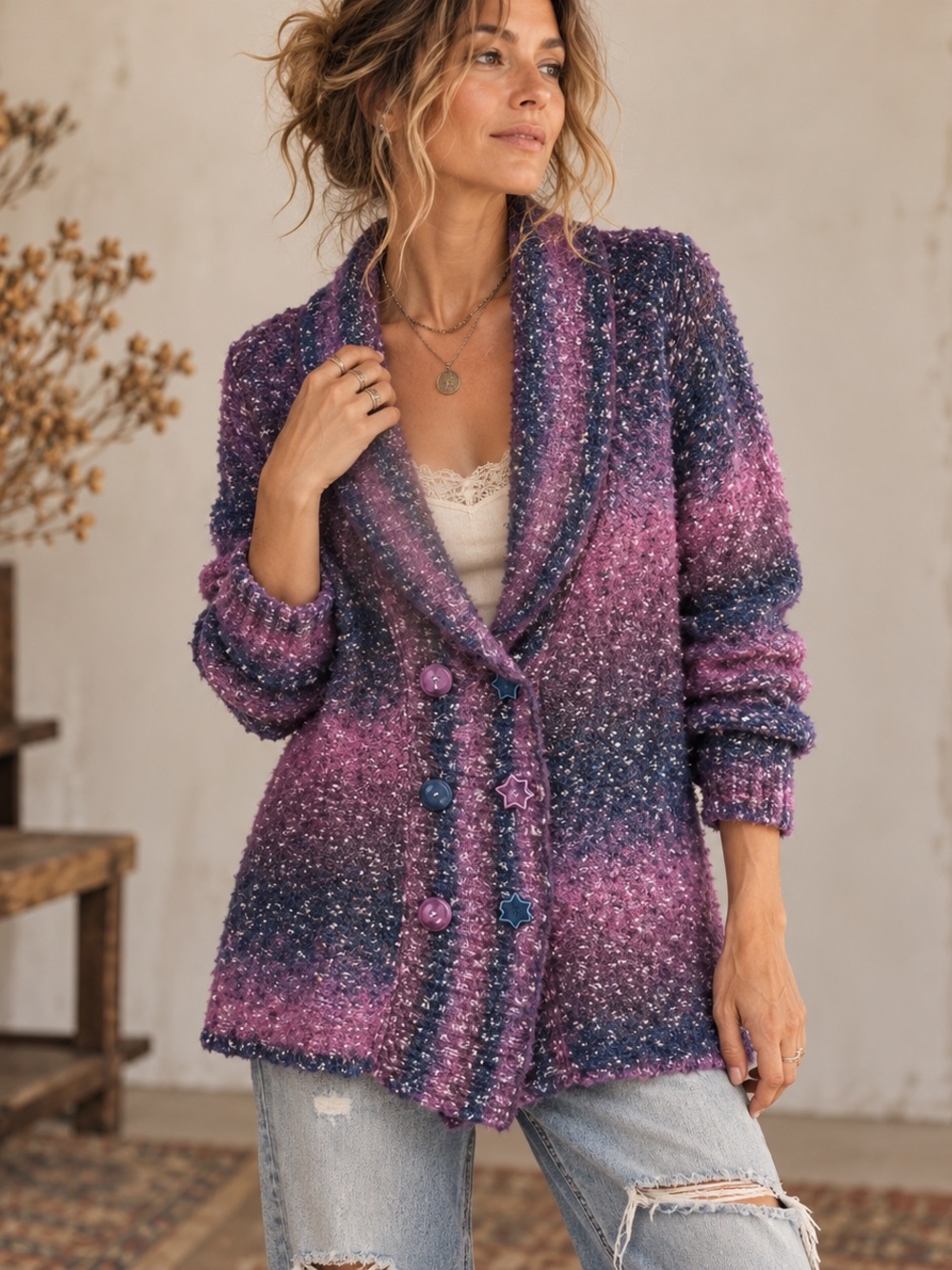 Per Una Mohair Alpaca Textured Longline Cardigan